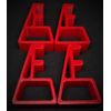 PRO feet (horizontal stand) - aids with ventilation - 25+ colours - Red