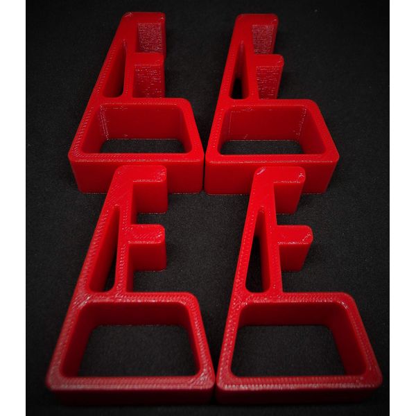 PRO feet (horizontal stand) - aids with ventilation - 25+ colours - Red