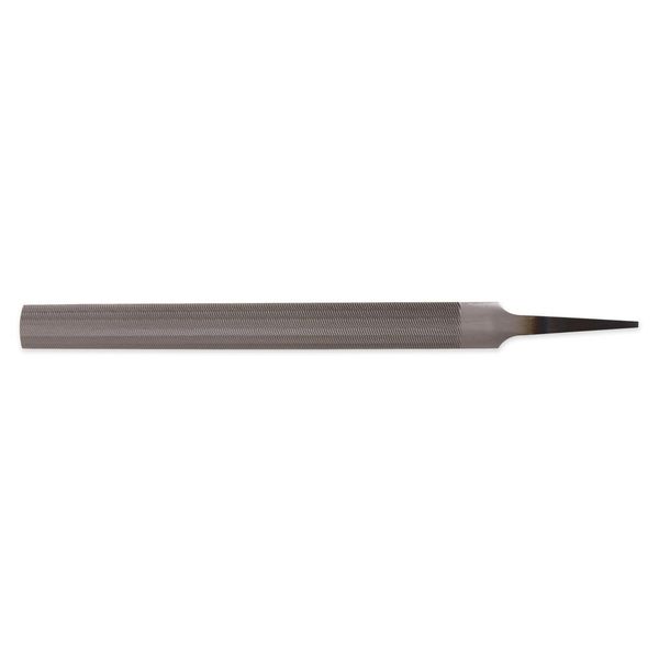 Nicholson Hand File (Carded), American Pattern, Double Cut, Half-Round, Coarse, 8" Length