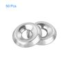 sourcing map #4 304 Stainless Steel Cup Washer Countersunk for Screw Bolt 50pcs