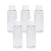 5 x Clear Bottles 3.4 fl oz (100 ml) (Hinge Cap) PET Plastic