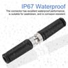 sourcing map 2Pcs 4 Pin M8 Male Aviation Connector Wire Plug A Coding 8mm Circular Sensor Connector Waterproof IP67 for Cable