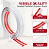 Flexible Wall Corner Protector 0.8 in x 20 Ft White