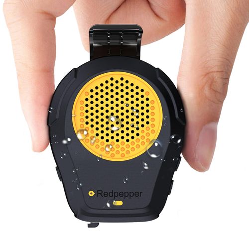 Redpepper Wearable Bluetooth Speaker, Clip-On Wireless Jobsite Pro IPX6 Waterproof Portable Speaker, Built-in Mic for Hands-Free Music/Calls