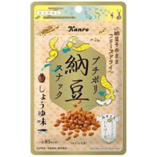 Kanro Petit Poly Natto Snacks, Soy Sauce Flavor, 0.6 oz (18 g) x 10 Packs