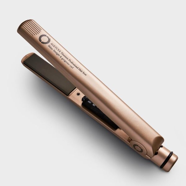 Agetsuya Pro POP Hair Straightener Pearl Champagne Color | Overseas Use Iron