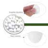White Fake Eggs Solid Plastic Dummy Pigeon Eggs for Pigeons Bird DIY Easter Crafts (20 PCS)