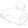 Clear Acrylic Stackable CD Holder Rack, Media Storage Organizer w/ Cutout Handle