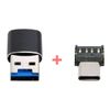 CABLECC USB 3.0 to Micro SD SDXC TF Card Reader with Micro Type C USB-C OTG Adapter for Tablets/Phones