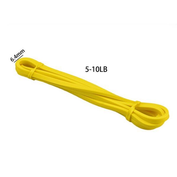 High Elastic Resistance Band Workout Expander Stretch Slim Fit Rubber Training Pull Up Assist Band for Pilates Home Gym Workout, YELLOW