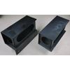 2x LED Trailer Light Steel Boxes Housing Bracket Kit 6"Oval & 2"Round Lights Red