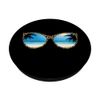 Leopard Sunglasses Summer Ocean Horizon Tropical Beach PopSockets Swappable PopGrip