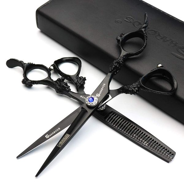 6 inch Hairdressing Scissors Set Barber Shop Hair Beauty Shears Styling Tools (Scissors set)