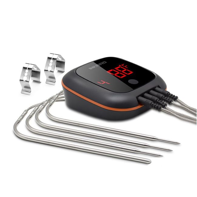 Inkbird Grill Bluetooth BBQ Thermometer Wireless IBT-6XS, 6 Probes Digital  Smoker Grill Thermometer for Cooking,150ft Bluetooth Meat Thermometer
