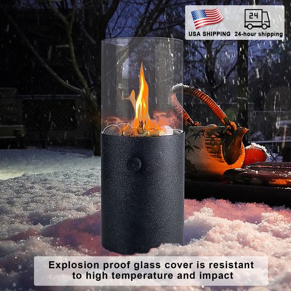 Smokeless Fire Pits Propane Gas Tabletop Stove Fire Pit Outdoor Camping Portable