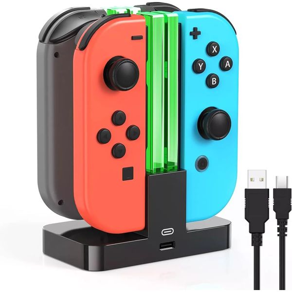 New Switch Controller Charger for Nintendo Switch Joy-Cons Charging Dock Station