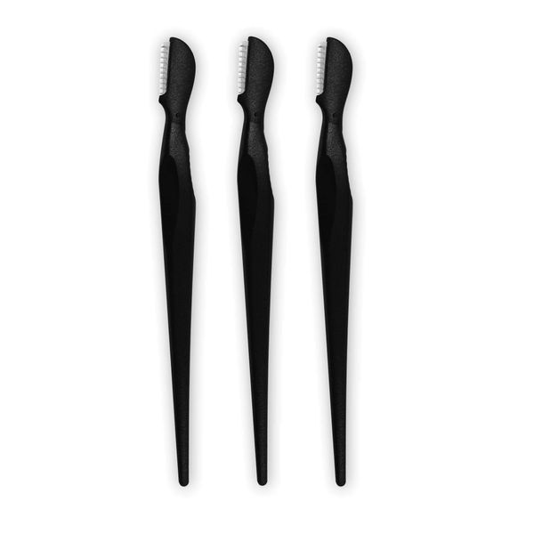 K-Pro Eyebrow Razor Shaving Eyebrows Remover Shaver Trimmer Small 3pcs Black