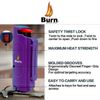 BURN Keychain Pepper spray Self Defense - 1 Pack .50oz Purple