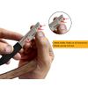 BEAUTICONE Straight Razor | Professional Barber Razor for men with 100 Single Edge Blades | Straight Edge Razor │slide-out design (Rose Wooden Slide-out Razor with Black blade holder)