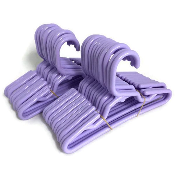 24 Lavender Plastic Hangers(2 Dozen) for 14 inch Doll Clothes