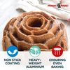Nordic Ware Cast Aluminum Platinum Rose Bundt Pan, Black