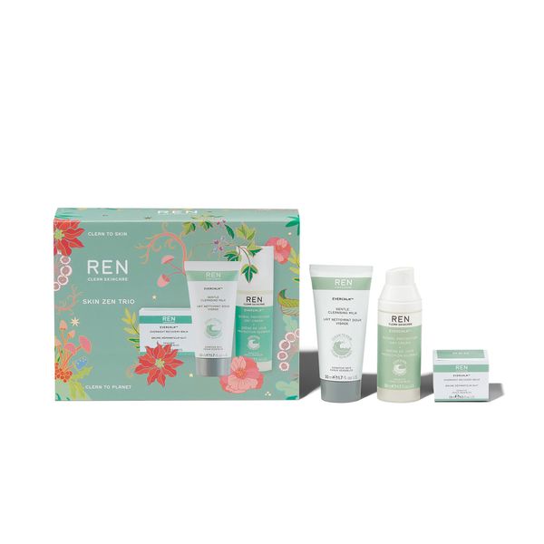 REN Clean Skincare Skin Zen Trio ​| Limited Edition Gift Set | Christmas | Calming Face | Worth £70, 115ml