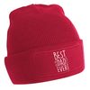 Flox Creative Red Beanie Best Dad Ever! T-Shirt