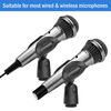 5Pcs Universal 180° Microphone Clips Clamp Holder For Wired/ Wireless Mic Stand