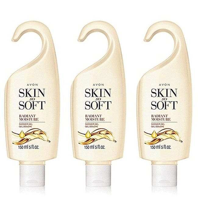 Avon Skin So Soft Radiant Moisture Shower Gels Qty 5