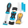 Bates- Razor Blade Scraper Set, 3 Pack, Razor Scraper Set with Extra 50 Plastic & 30 Metal Blades, Window Scraper Tool, Paint Scraper Tool