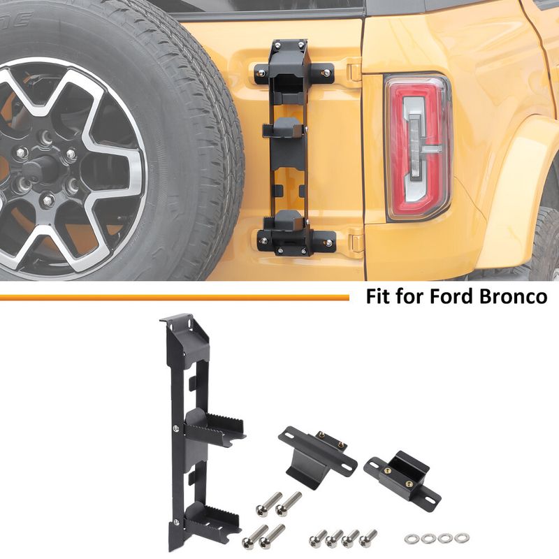 Aluminum Tailgate Hinge Step Door Hinge Foot Pegs Roof step For Suzuki Jimny 19