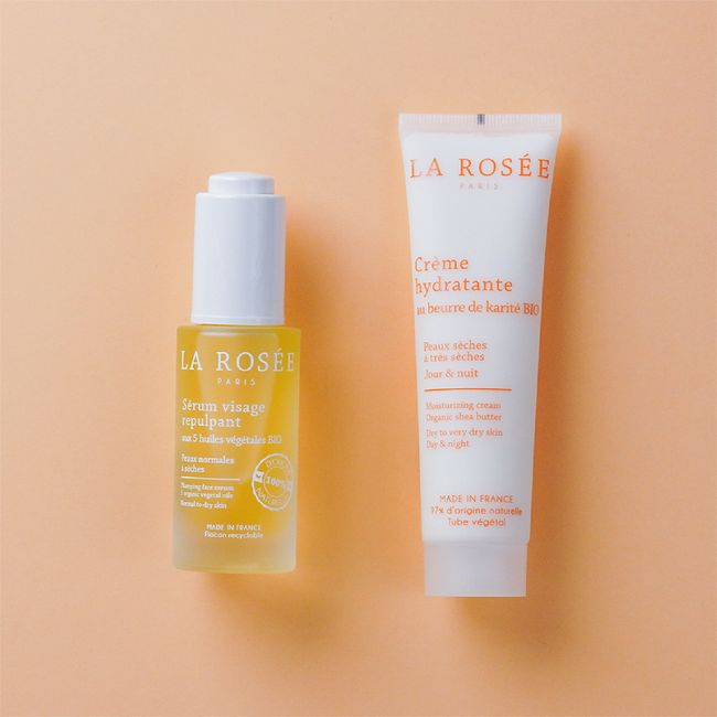 La Rose 30 Second Dry Skin Care Set Face Oil Serum 30ml + Face Cream 60ml