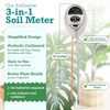 3-in-1 Soil Meter Optimize Plant Health with Moisture, Light & pH Testing