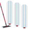 3 Pack Replacement Mop Pads for O-Cedar H2prO Flat Mop System, Machine Washable Microfiber Pads Refills