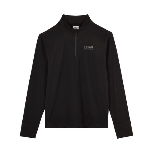 Indian Motorcycle Men's Quarter Zip Performance Top, Black