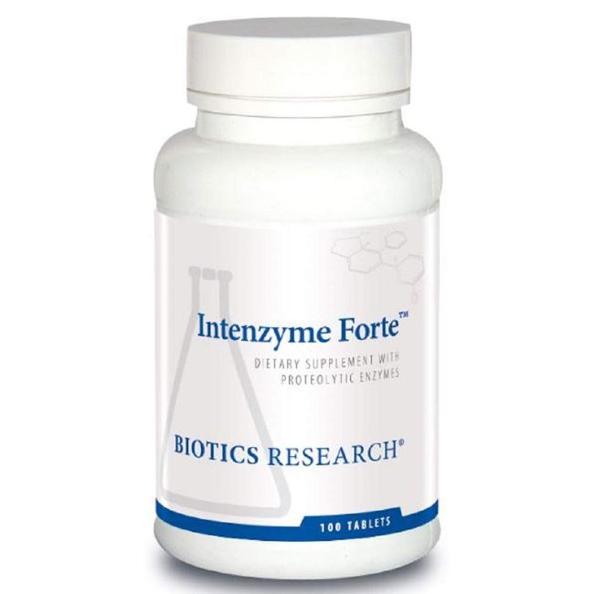 Biotics Research - Intenzyme Forte Proteolytic Enzyme Supplement - 100 Tablets