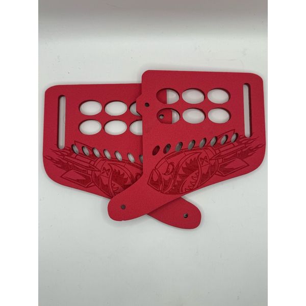 JT Proflex 5mm Foam Replacement Ears. Bomber Red *Free Shipping
