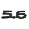 1x Replacement for 5.6 Left or Right Side Badge Emblem Nameplate Sticker (Black)