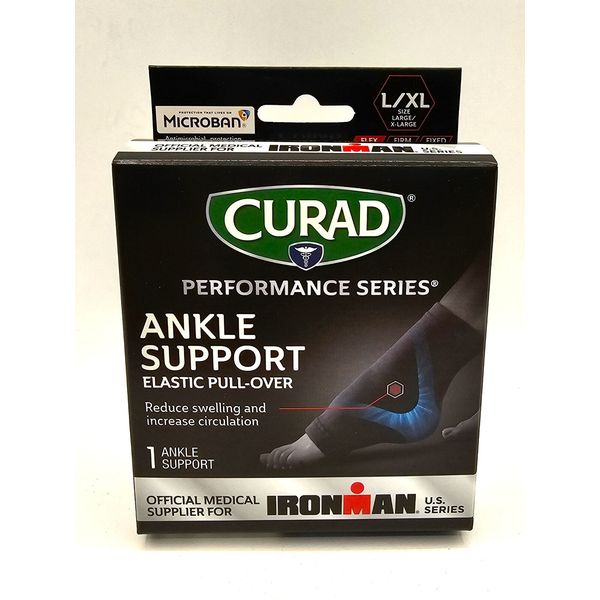 CURAD Size L/XL Elastic Pull-Over Ankle Support, Flex Support. New!