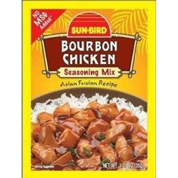 Sun-Bird Bourbon Chicken Seasoning Mix (1.25 oz Packets) 4 Pack