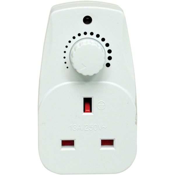 Netagon 13A Plug in Dimmer Adjustable Light Control Switch (White)