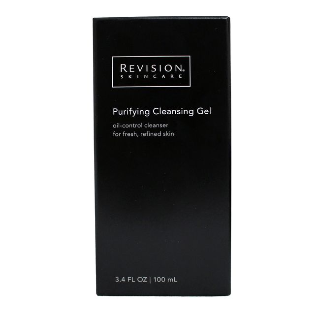 Revision Skincare Purifying Cleansing Gel, Highly concentrated face wash deeply cleans pores and removes oil and impurities, oil control cleanser for fresh, refined skin, 3.4 Fl oz