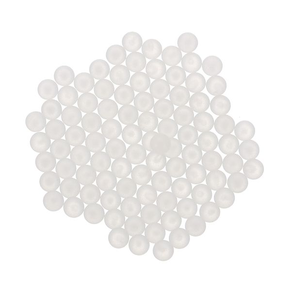 sourcing map 300pcs PP Plastic Bearing Balls 2.5mm Solid Plastic Balls, Precision Bearing Ball, White