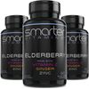 3 Pack Black Elder Berry Extract Vit C Ginger Zinc Immune Support Antioxidant180