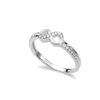 Sterling Silver CZ Crystal Eternity Infinity Ring - UK Size - T (I - U Available)