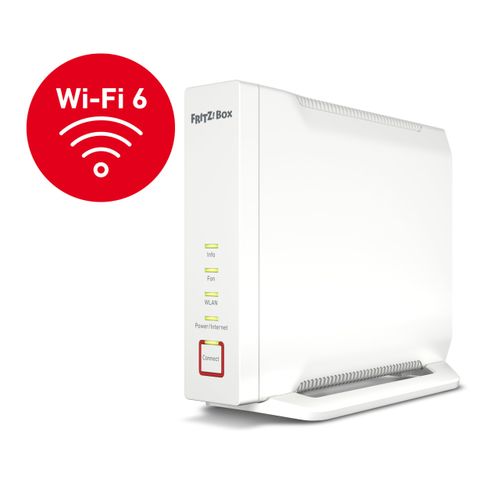 AVM FRITZ!Box 4060 (Wi-Fi 6 Mesh Router, up to 4,800 Mbps (5 GHz) & 1,200 Mbps (2.4 GHz), 2.5 Gigabit WAN port, especially suitable for fibre optic modems, DECT base, German version).