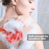 Star Brand Long Lasting Bath Sponge 6 Counts | 60g Heavy Bath Mesh Pouf with Suction Cup | Big Shower Sponge and Loofahs | Holding Up Bathing Exfoliator and Body Scrubber