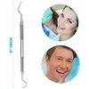Dental Tools Set - Stainless Steel Krisp Beauty 2 Pc Dental Tooth Pick Tartar Remover Plaque Scraper Probe Scaler Mouth Oral Hygiene Care Dentist Teeth Cleaning Kit for Adults, Kids, Pet