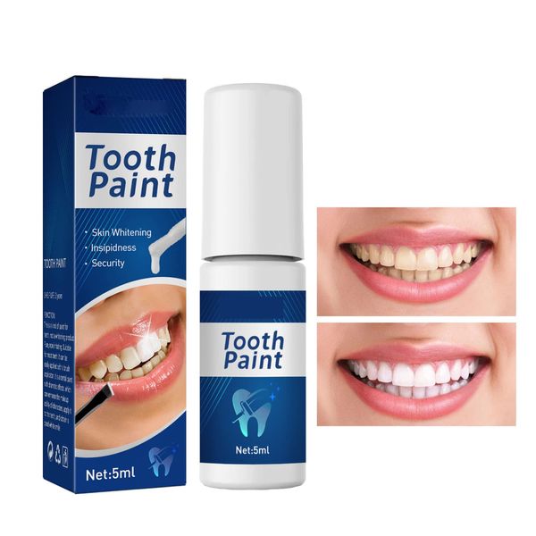 Whitening Tooth Paint, Teeth Whitening Essence Instant Teeth Whitening Gel Teeth Cleaning Serum for Tooth Polish Whitening Stain Removal