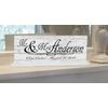 Customized Wedding Gift Sign Mr. & Mrs. With Name and Established Date